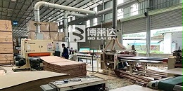 人造板材厂烟气脱白方法